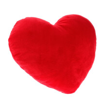 Heart Shaped Plush Throw Pillow Ultra Soft Red Cushion for Sofa Bed Valentine's Day Gift