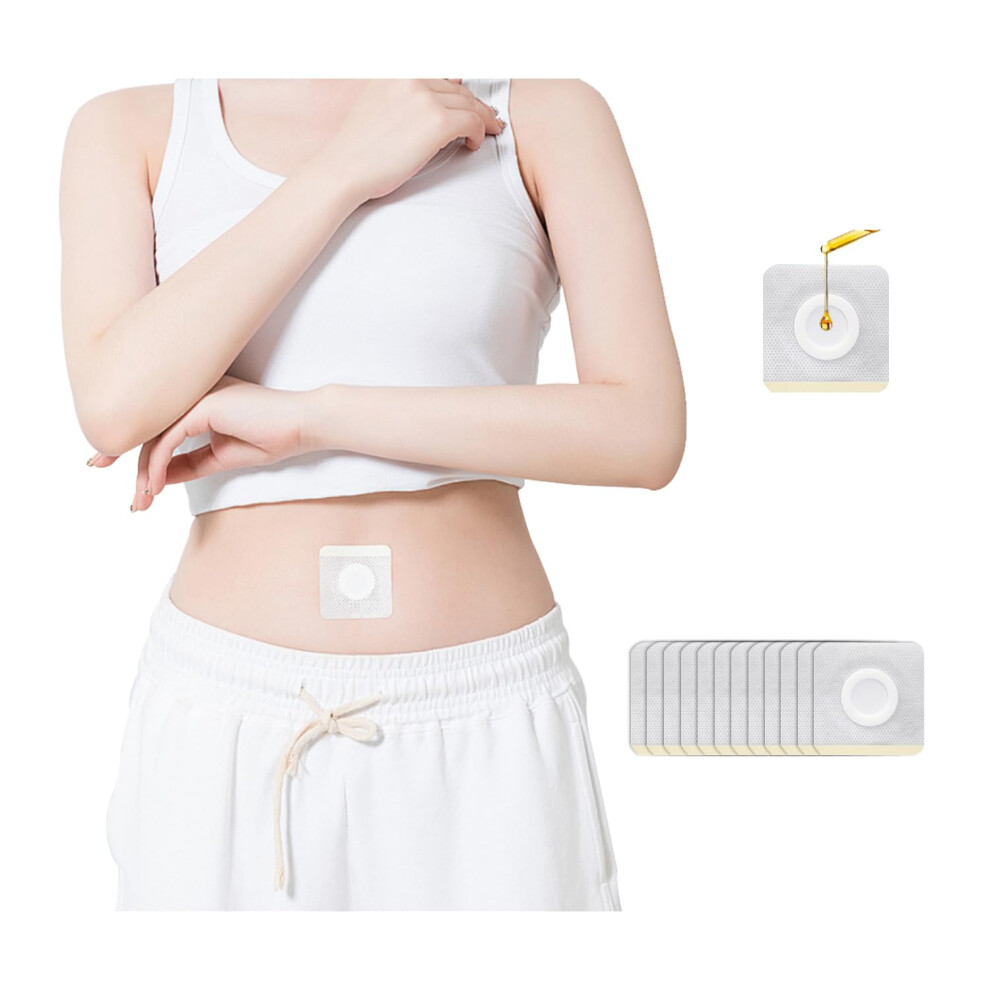 120pcs Castor Oil Belly Button Patch  Organic Cotton, Leakproof, Strong Adhesive, Breathable,  Absorbency Disposable Wraps