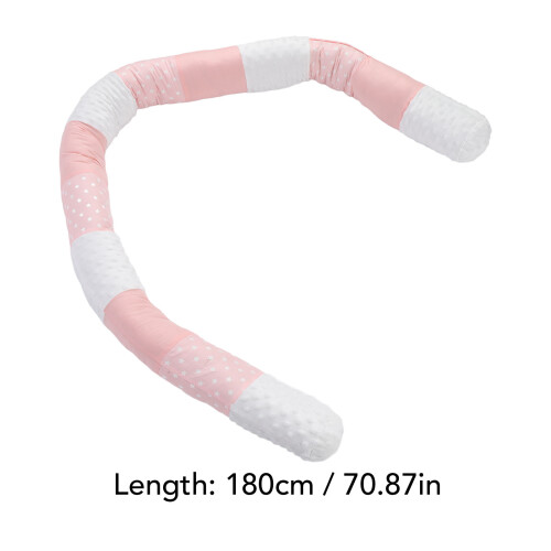 Almohada envolvente para cuna 180 cm Algodón rosa 360 1