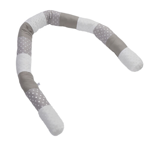 Almohada envolvente para cuna gris de algodón 180cm/70.87in 2