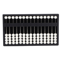 Abacus for the Blind 15 Column Tactile Learning Tool with Clear Bead Feedback and Compact Design