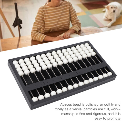 Abacus for the Blind 15 Column Tactile Learning Tool with Clear Bead Feedback and Compact Design 1