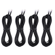 4X RJ11 6P4C Cable Cordon de Telephone ADSL Modem 5 Metres