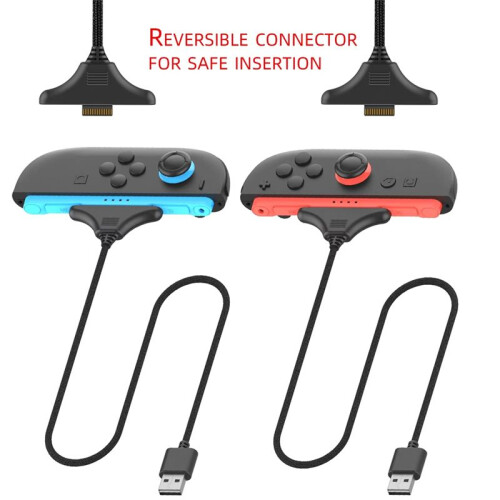 Magnetic Charging Cable for   2 Joy Pad Controllers, Length Revisible Interface Joy Pad Charger Cable
