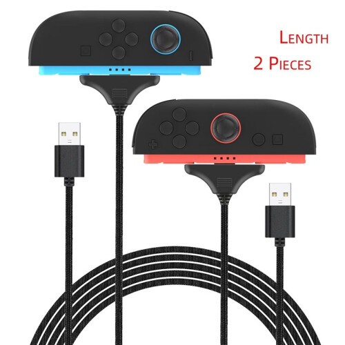 Magnetic Charging Cable for   2 Joy Pad Controllers, Length Revisible Interface Joy Pad Charger Cable 1