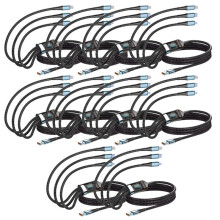 100W Fast Charging Cable Multi Charger Cable Nylon Braided Multiple USB Universal 3-in-1 Charging Cord Adapter 10 Pieces