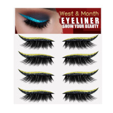 Reusable Eyeliner Stickers and Magnetic Eyelashes Set, Waterproof 2 in 1 Design, 7 Color Options