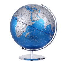 30cm Blue World Globe with Writable Surface and 360 Rotation for Kids Education and Home Decor