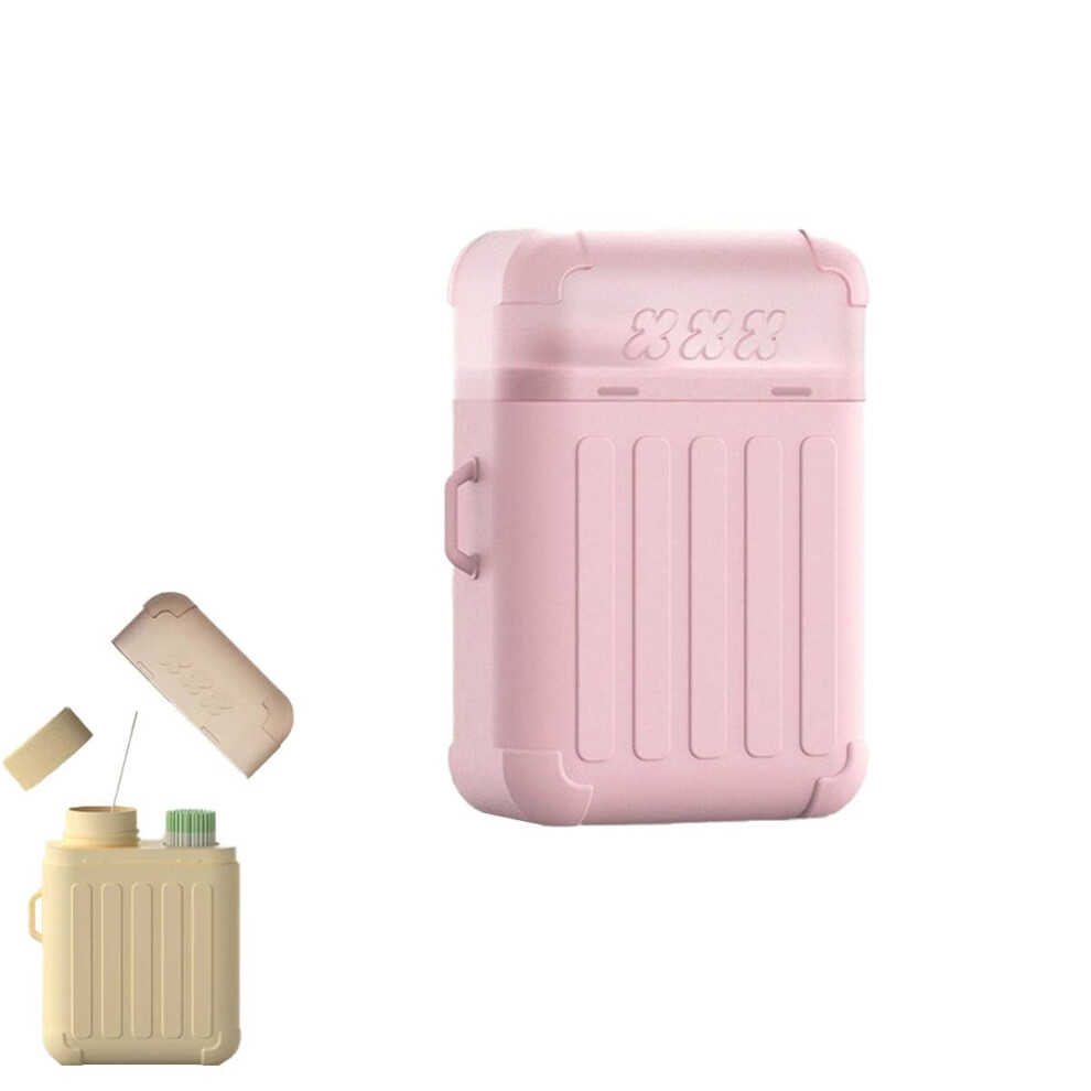 Ear Piercing Cleaning Kit with 240 Disposable Floss Pieces and Rose Scent Solution for Aftercare