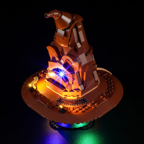 LED Light Kit Compatible with  76429 Talking Sorting Hat, Dual Power Options, Custom Display Lighting 1