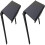 TV Shelf Foldable Set Top Box Organizer Bracket (Black) 2pcs 1