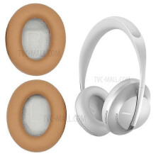 (Khaki) Compatible For Bose 700/NC700 Bluetooth Headphone 1 Pair Replacement Protein Leather Earpads Ear Cushions
