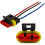 4 Stück Superseal 3-poliger wasserdichter Stecker 3
