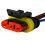 4 Stück Superseal 3-poliger wasserdichter Stecker 5