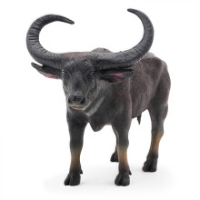 Farm Animal Toys Bull and Cow Figurines, Realistic Durable Plastic Figures for Kids Play and Cake Topper