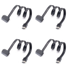4X 7+15Pin HDD zu Power ESATA Adapter Power Esata USB 2.0 5V 12V Combo auf 2,5 Zoll 3,5 Zoll 22Pin HDD Adapterkabel