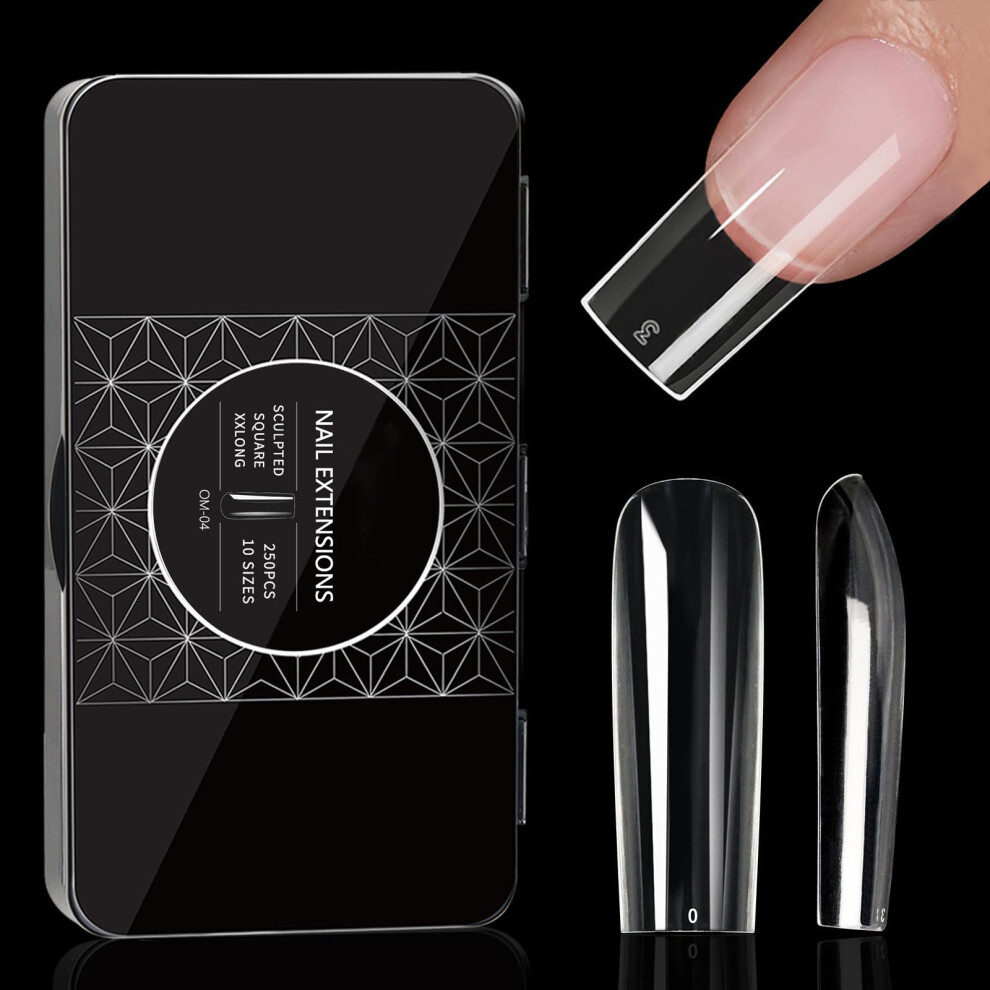 Clear Gel False Nails for Nail Art Extensions with SalonQuality Finish and  Fit