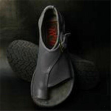 (41,Gray)Womens Flat Sandals Open Toe Buckle Strap Beach Shoes Anti-slip Breathable for Summer
