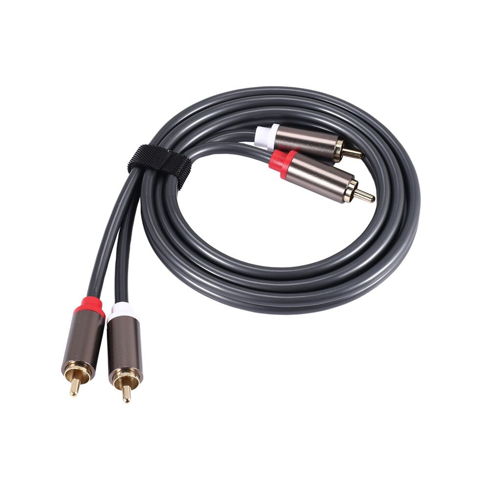 Rexlis 2 Rca To 2 Rca Male To Male Hifi Audio Cable Ofc Av Speaker Wire For Tv Dvd Amplifier Subwoofer Soundbar 1M 4711551493475