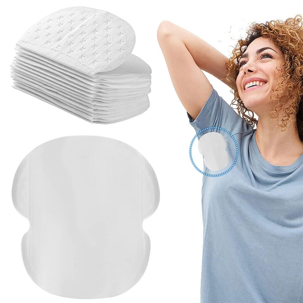 100PCS Disposable Underarm Sweat Pads for Men and Women with Strong Adhesive and Odor Control