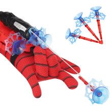 Spider Web Shooter Kids Toy with Superhero Role Play Glove and Suction Cup Launcher Set