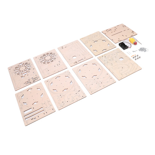 Roller Coaster MarbleRail 2x1.5V AA 3-4mm Natural