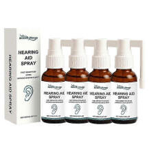 (4PCS) 1-5x Hearing Aid Spray Ear Care Spray - Improves Hearing Clarity, Relieves Itching & Moisturizes Canal, 100ml