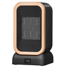 (EU, Black) Battery Powered Heater Heater and Fan Combo Desktop Office Home Heater, Small Electric Heater, Student Dormitory Gift Heater