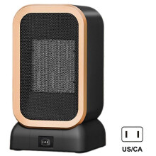 (US, Black) Battery Powered Heater Heater and Fan Combo Desktop Office Home Heater, Small Electric Heater, Student Dormitory Gift Heater