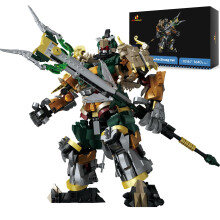Mecha Robot Building Kit Zhang Fei Warrior Mech Model with Poseable Joints 1640PCS Collectible