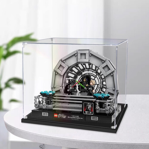 Acrylic Display Case for  75352 Emperor's Throne Room, Dustproof Clear Showcase 1