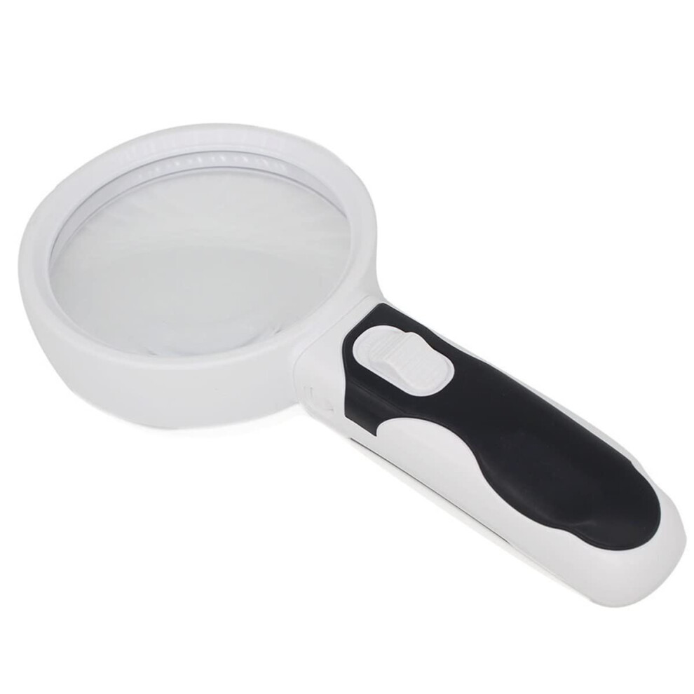 Magnifying Glass 20X with Dual LED Illumination for Reading, Jewelry Inspection and Close Work