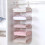 (Four Layer,Grey)Foldable Clothing Organizing Rack with Multi-Layer Hangable Clothes Finishing Basket for Hat Clothing 4