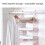 (5 Layer,Grey)Foldable Clothing Organizing Rack with Multi-Layer Hangable Clothes Finishing Basket for Hat Clothing 3