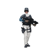 1:18 Female Warrior Action Figure with Interchangeable Weapons and Articulated Joints