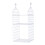 (Two Layer,White)Foldable Clothing Organizing Rack with Multi-Layer Hangable Clothes Finishing Basket for Hat Clothing 1