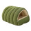 (L,Green)Cat Sleeping Bed for Winter Use Breathable Cozy Cat Cave Bed for Small Medium Pet 1