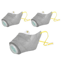Dog Filter Masques, Dog Air Respirator Masque Reusable, Flexible Fit Facial Cover For Training, 3Piece Set Size S
