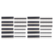 24 Stücke 40 Poliges GPIO Header Kit 20 x 2 Polige Recht Winklige GPIO Header Buchse für Raspberry Pi Zero / 4B / 3B + / 3B / 3A +