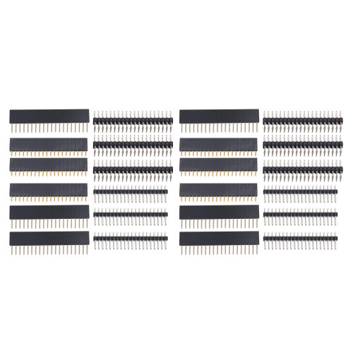 24PCS 40 Pin GPIO Header Kit 20X2 Pins Right Angle GPIO Header Socket for Raspberry Pi Zero/4B/3B+/3B/3A+