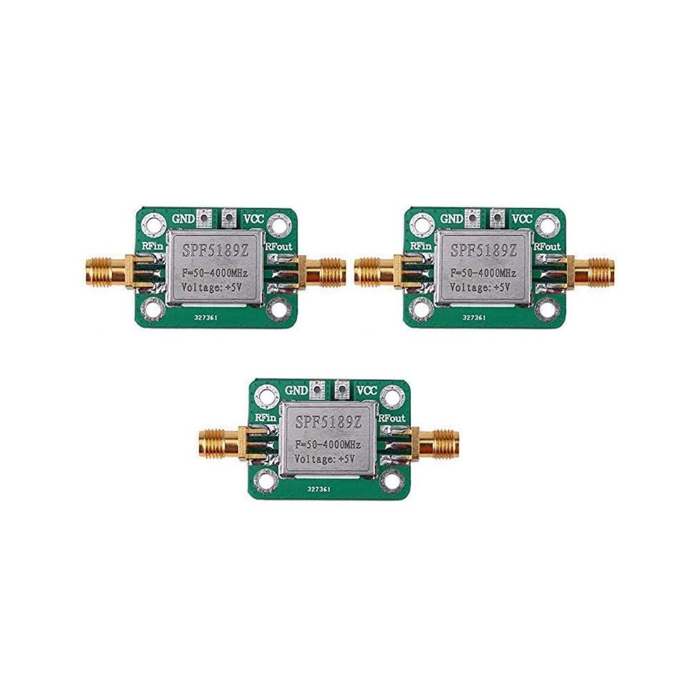 3X RF Amplifier, Low Noise LNA 50 to 4000MHz SPF5189Z RF Amplifier for Amplifying FM  VHF UHF Radio Signal-image-OPC-PWKTNHP-NEW