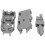 30Pcs 110 Test  Rj11 Voice Connector  Check Phone Voice for Krone Module Telecom Patch Panel 5