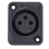 50Pcs Black XLR 3Pin Female Jack Panel Mount Chassis PCB Socket Connector 4