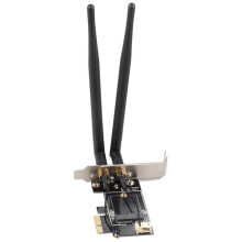2X Desktop Wireless WiFi Network Card Adapter PCIe to M.2 Expansion Card Wifi Adapter M.2 NGFF