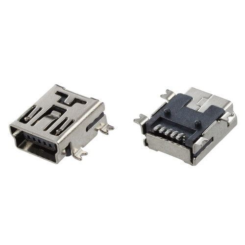 Replacement  USB Type B Female 5 Pin PCB Board Mount Jack Charger Connector 10 Pcs