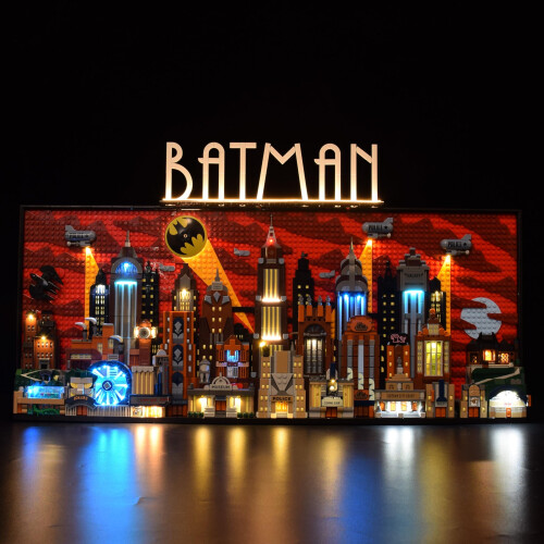 LED Lighting Kit for  Batman 76271 with Remote Control, USB Powered, Realistic Night Scene 2
