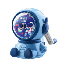Cartoon-Astronaut Sharpener Manual Pencil Sharpener Pencil Sharpening Tool Auto Feeding for Student Girl Boy School Home  Blue
