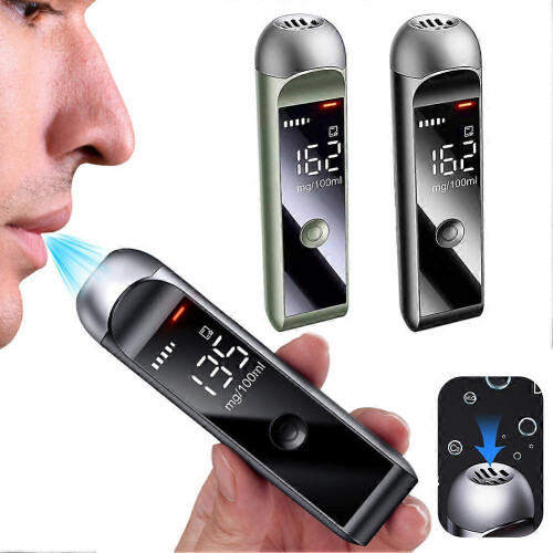(Green) Digital Alcohols Tester, High Sensitivity Breath Testing Tool, Lightweight Precise Breathtester for Alcohols Testing 1