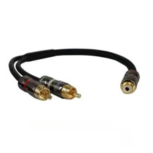 30cm Car Audio Amplifier Subwoofer Audio Cable Pure Copper Male to Female RCA Plug Audio Cord PVC Cables A