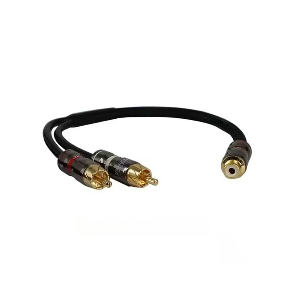 30Cm Car Audio Amplifier Subwoofer Audio Cable Pure Copper Male To Female Rca Plug Audio Cord Pvc Cables A 6033991011735